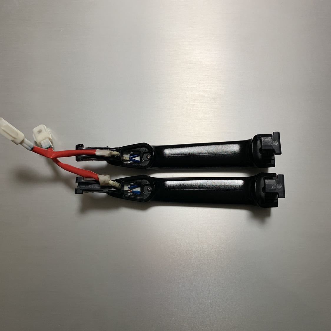 美品 20 アルファード ヴェルファイア フロント ドアハンドル ブラック メッキ