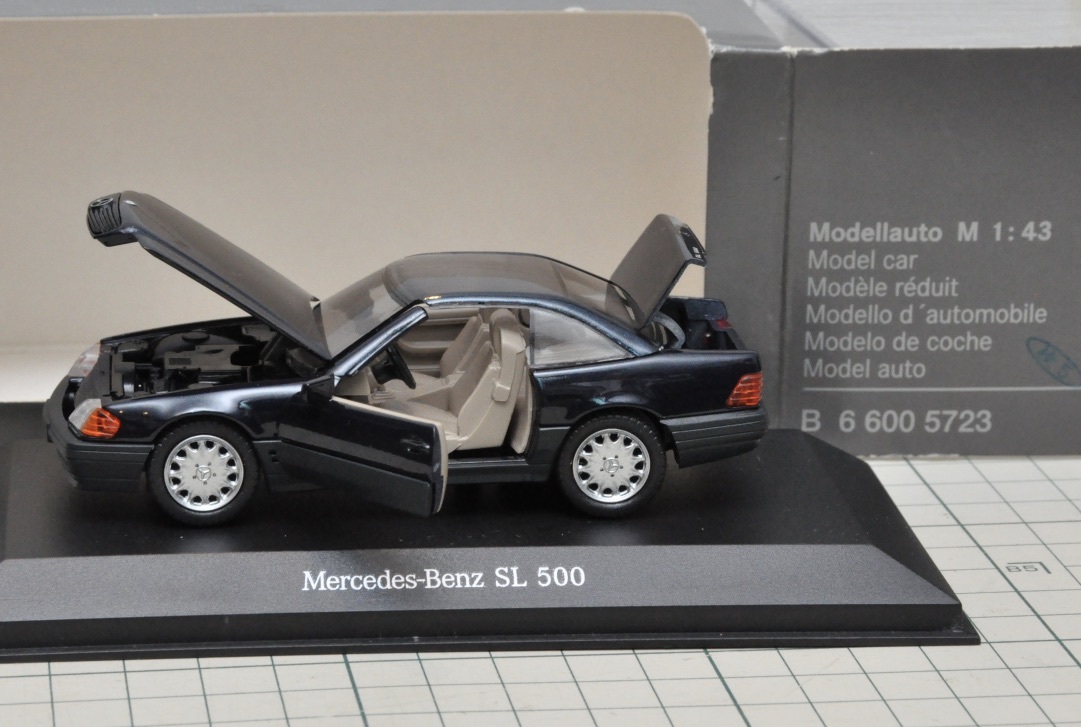 ディーラー特注1/43 メルセデス・ベンツSL500パノラマルーフ R129中期