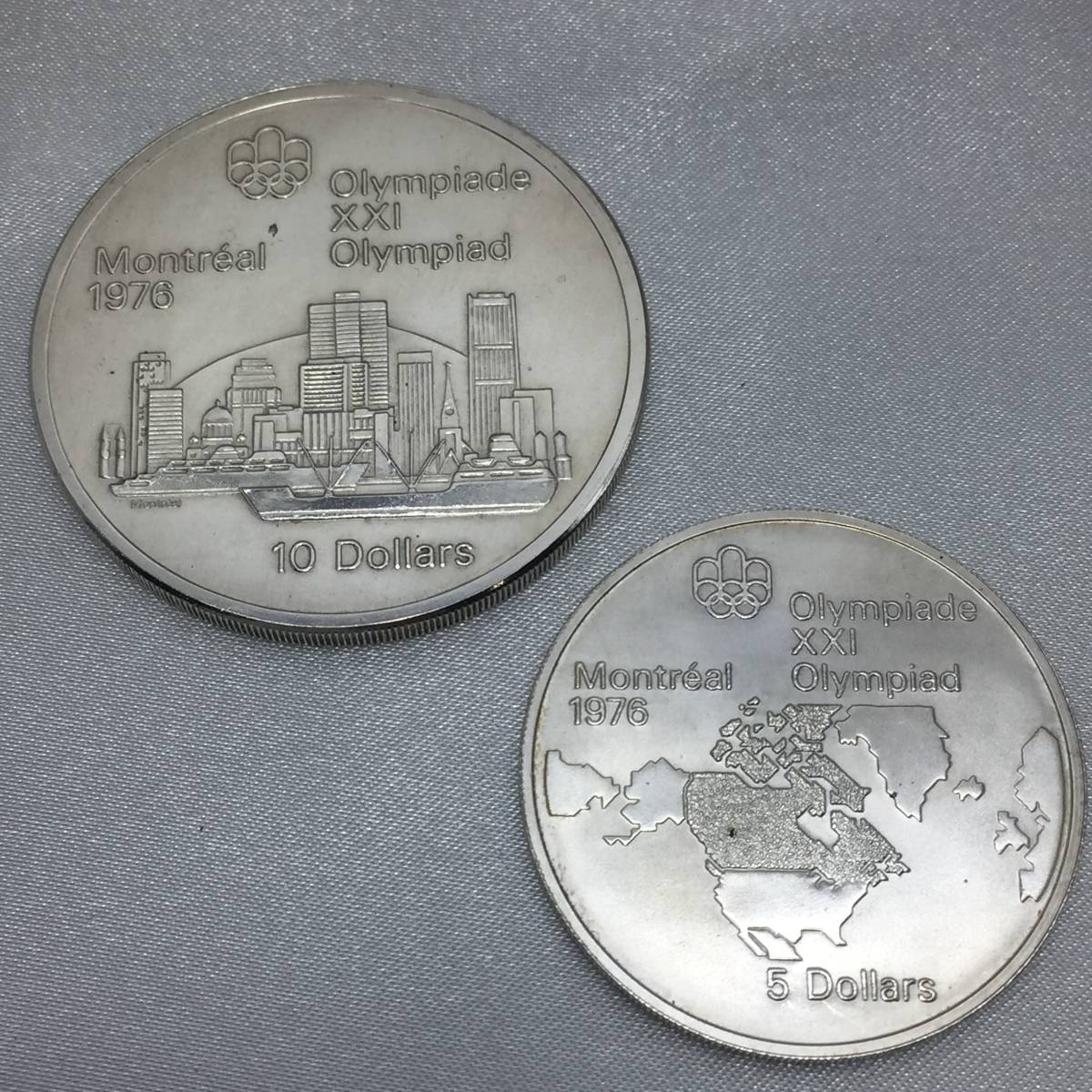 10ドル 記念銀貨 カナダ 希少！1976年 1976年 10ドル・5ドル 4枚 5ドル