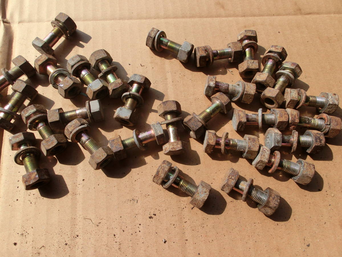 トラクター爪　中古28本　クボタ　ヤンマー　イセキ　ボルト付　_3