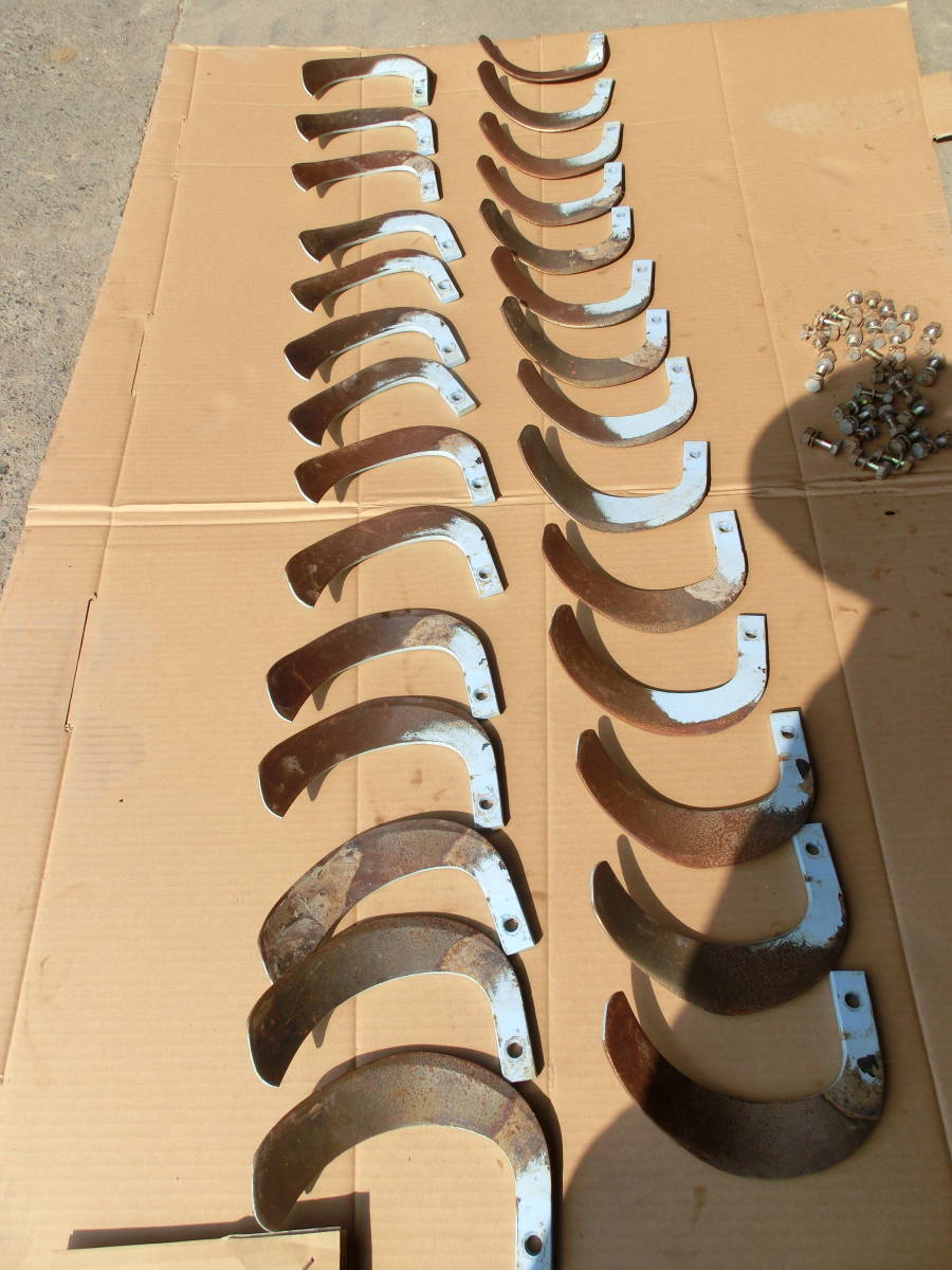 トラクター爪　中古28本　クボタ　ヤンマー　イセキ　ボルト付　_4