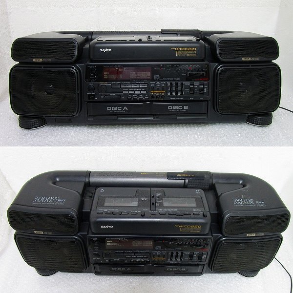 6320R☆SANYO☆ツインCD・ダブルカセット 大型ラジカセ☆PH-WCD950