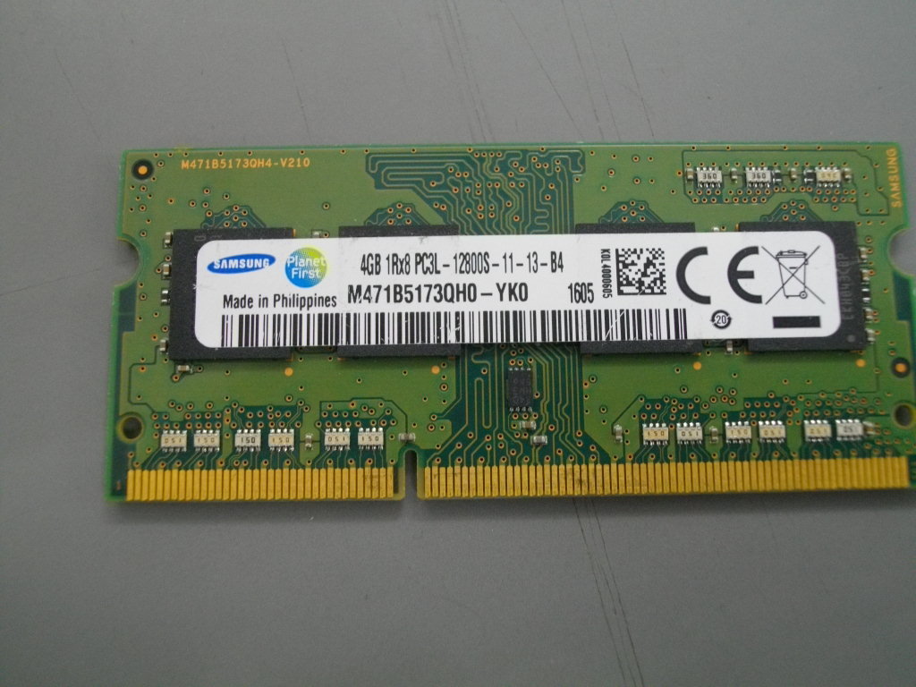 SAMSUNG NOTE用 4GB PC3L-12800S MM 10枚SET 動作OK 91647