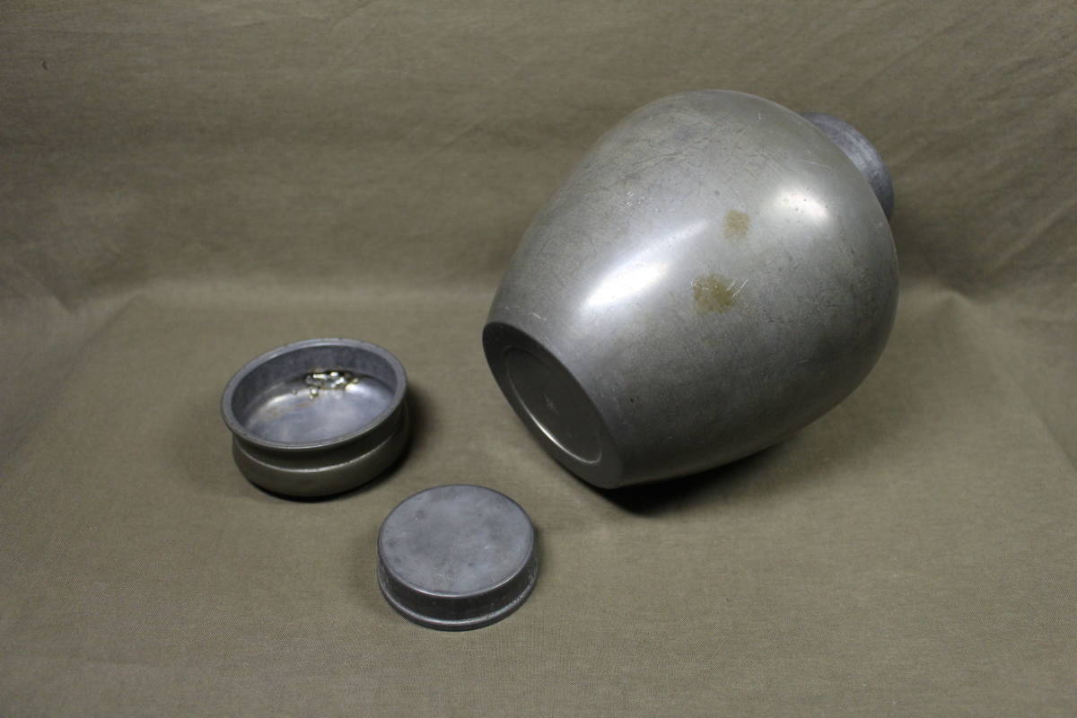 煎茶道具 唐物 乾茂號造 古錫製 茶壺 - 煎茶 dj05 1576g 茶入