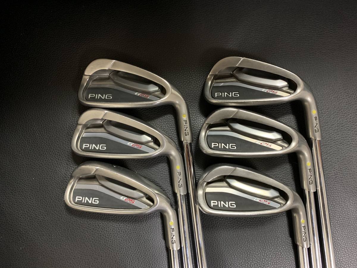 名機■PING G25 アイアン 5-W NS PRO 950 (S) イエロードット グリップ変えたばかり_1
