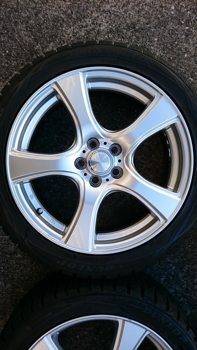 【1円スタート最落無し売り切り！！】スタッドレスホイールセット４本バリ山美品です♪【215/45R17】_10