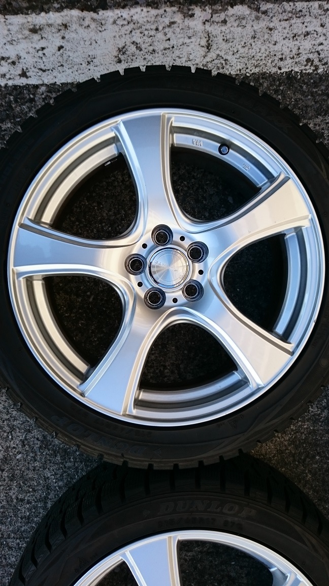 【1円スタート最落無し売り切り！！】スタッドレスホイールセット４本バリ山美品です♪【215/45R17】_7