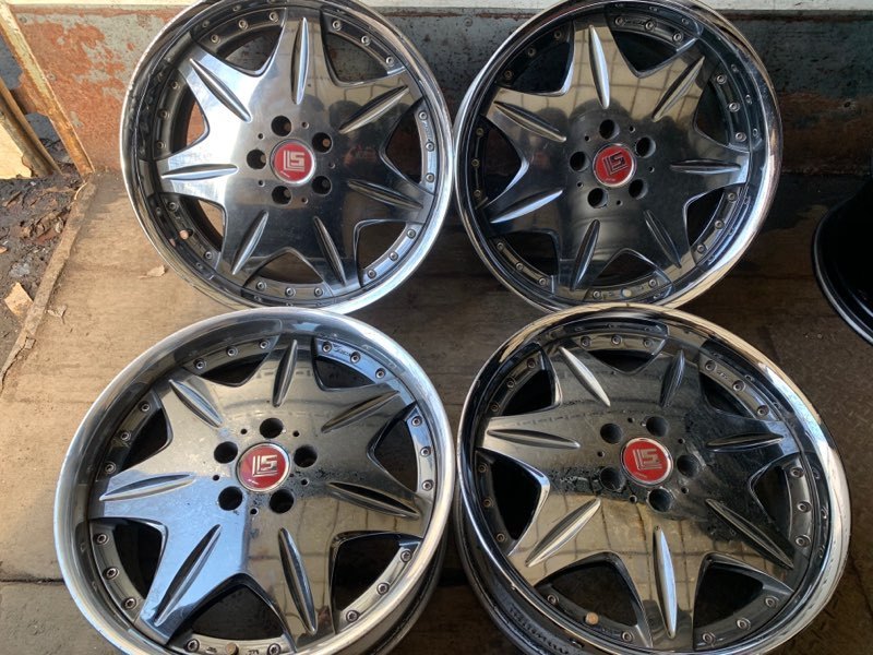 WORK LS207 19×9J8.5J5HPCD114.3+38+45 メッキ 19インチ 4本Set (HC17 