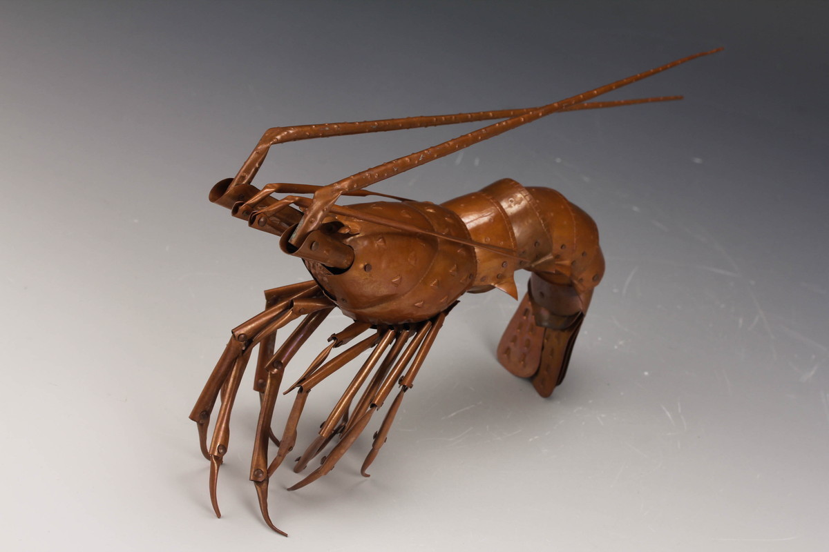 五十一代 明珍宗之 「自在海老」共箱， 栞 明珍 【佳香】五十