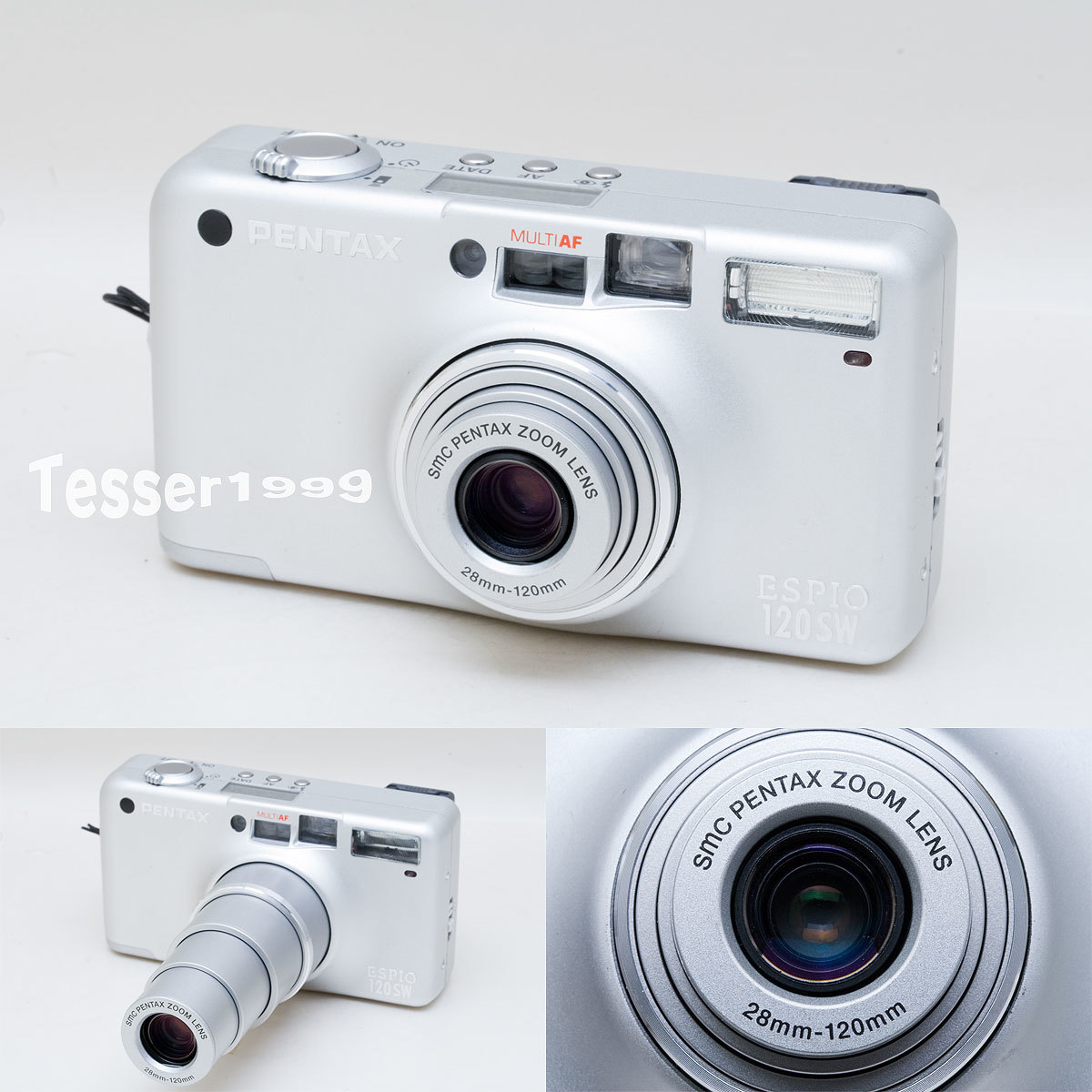 簡易動作確認済み PENTAX ESPIO SW120 シルバー 簡易動作確認