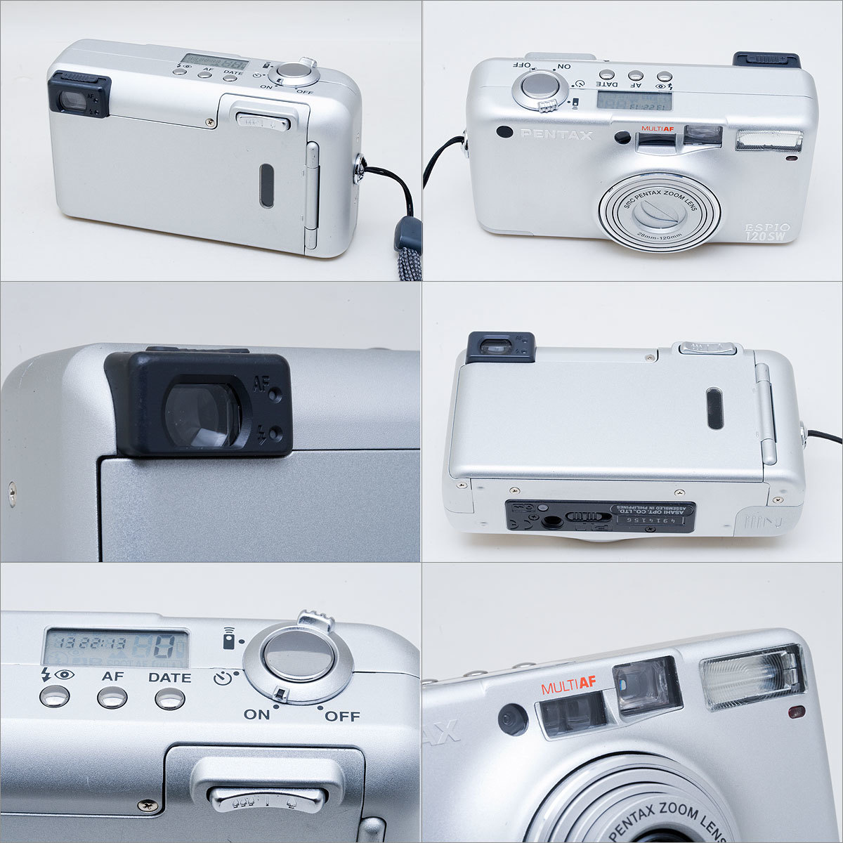 簡易動作確認済み PENTAX ESPIO SW120 シルバー 簡易動作確認