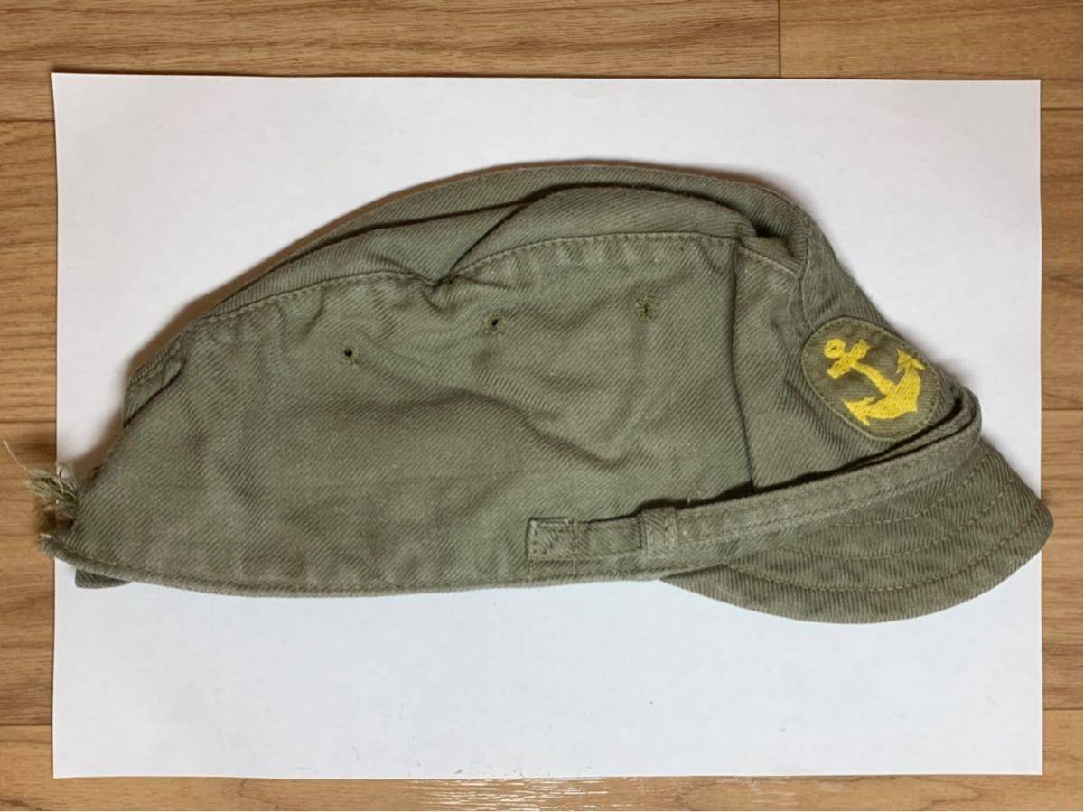 日本軍 大日本帝国海軍 第三種軍装 略帽 実物 下士官兵用 昭和19年 陸