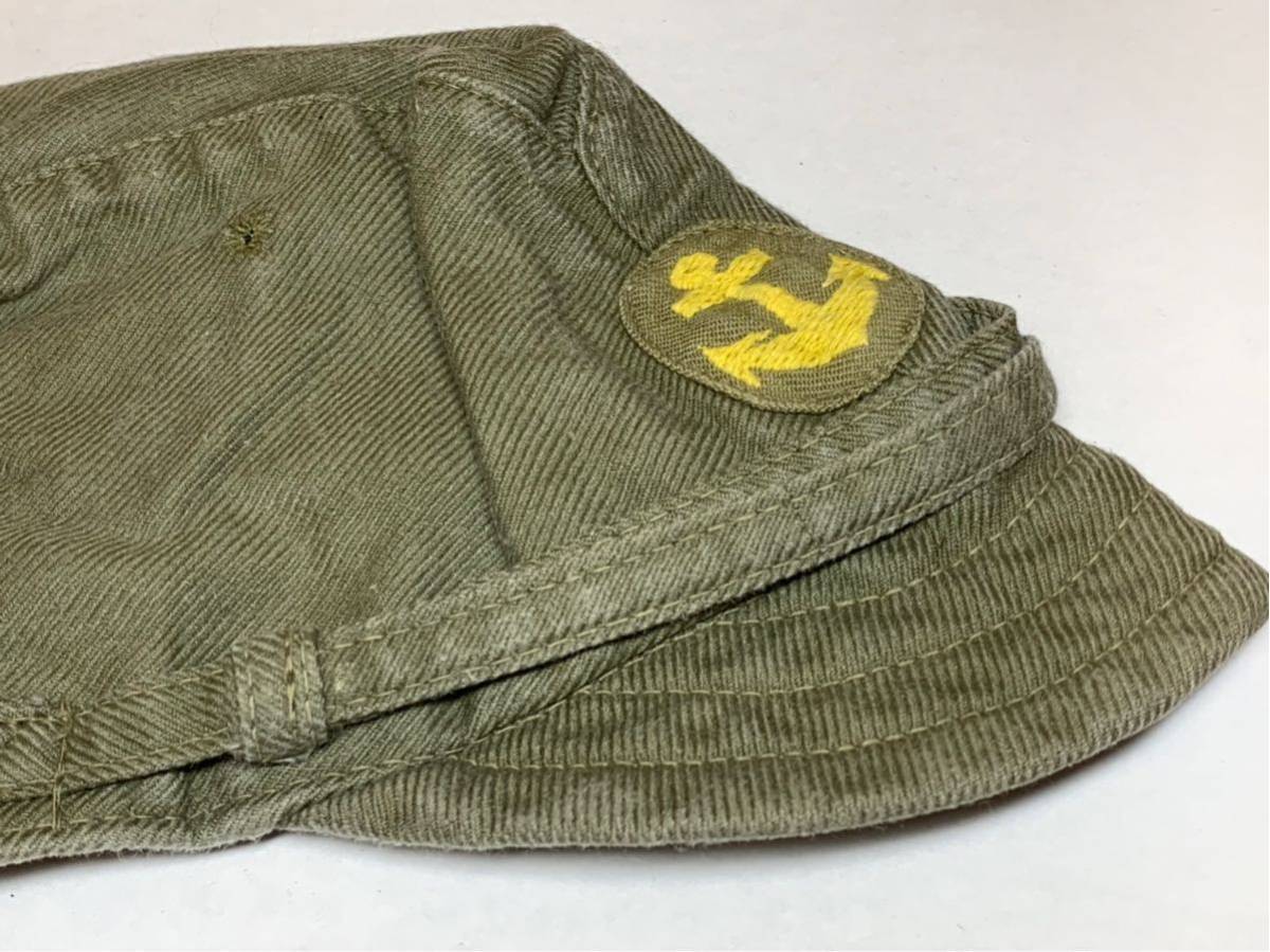 日本軍 大日本帝国海軍 第三種軍装 略帽 実物 下士官兵用 昭和19年 陸