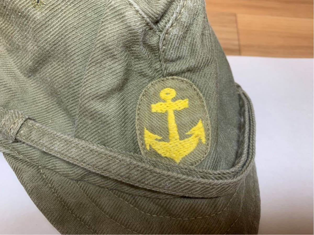 日本軍 大日本帝国海軍 第三種軍装 略帽 実物 下士官兵用 昭和19年 陸