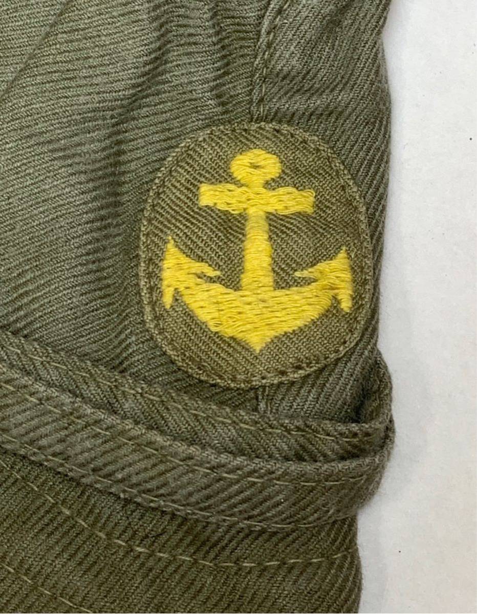 日本軍 大日本帝国海軍 第三種軍装 略帽 実物 下士官兵用 昭和19年 陸