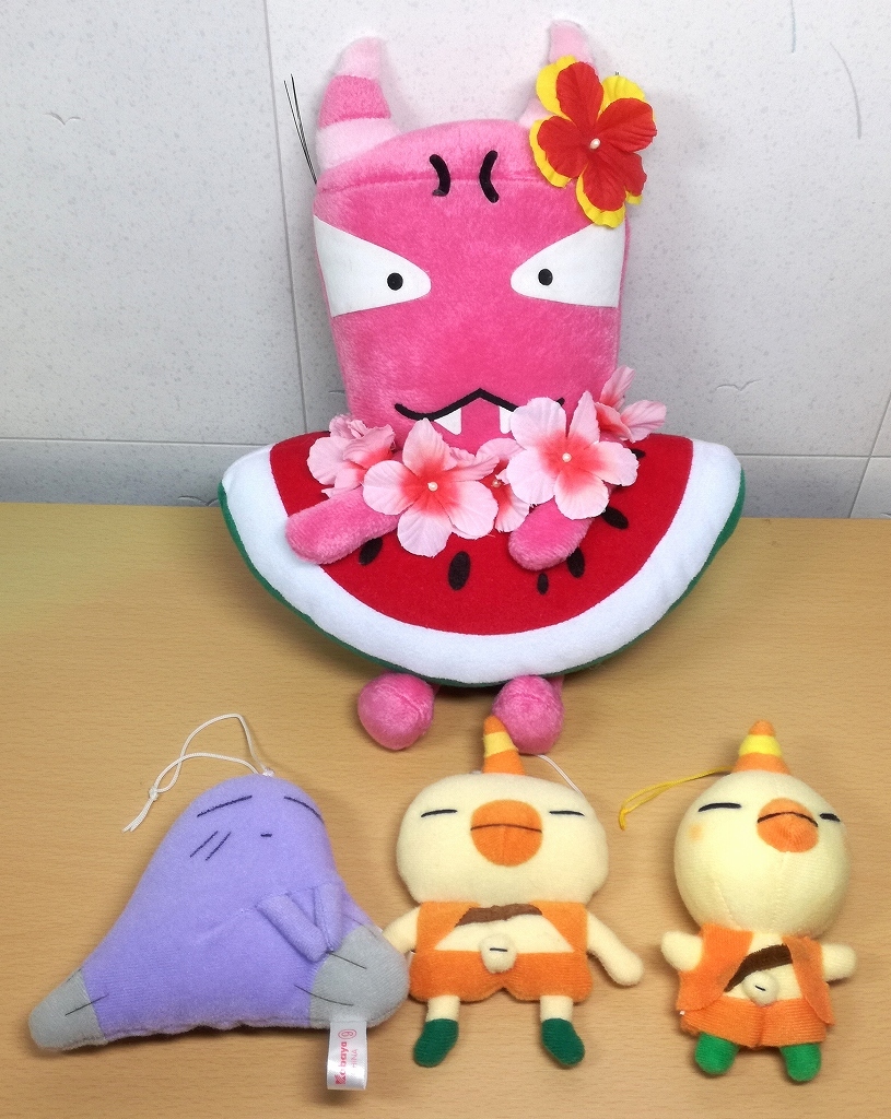 おじゃる丸 ぬいぐるみ 4セット 貧ちゃん キスケ アカネ プライズ 食玩