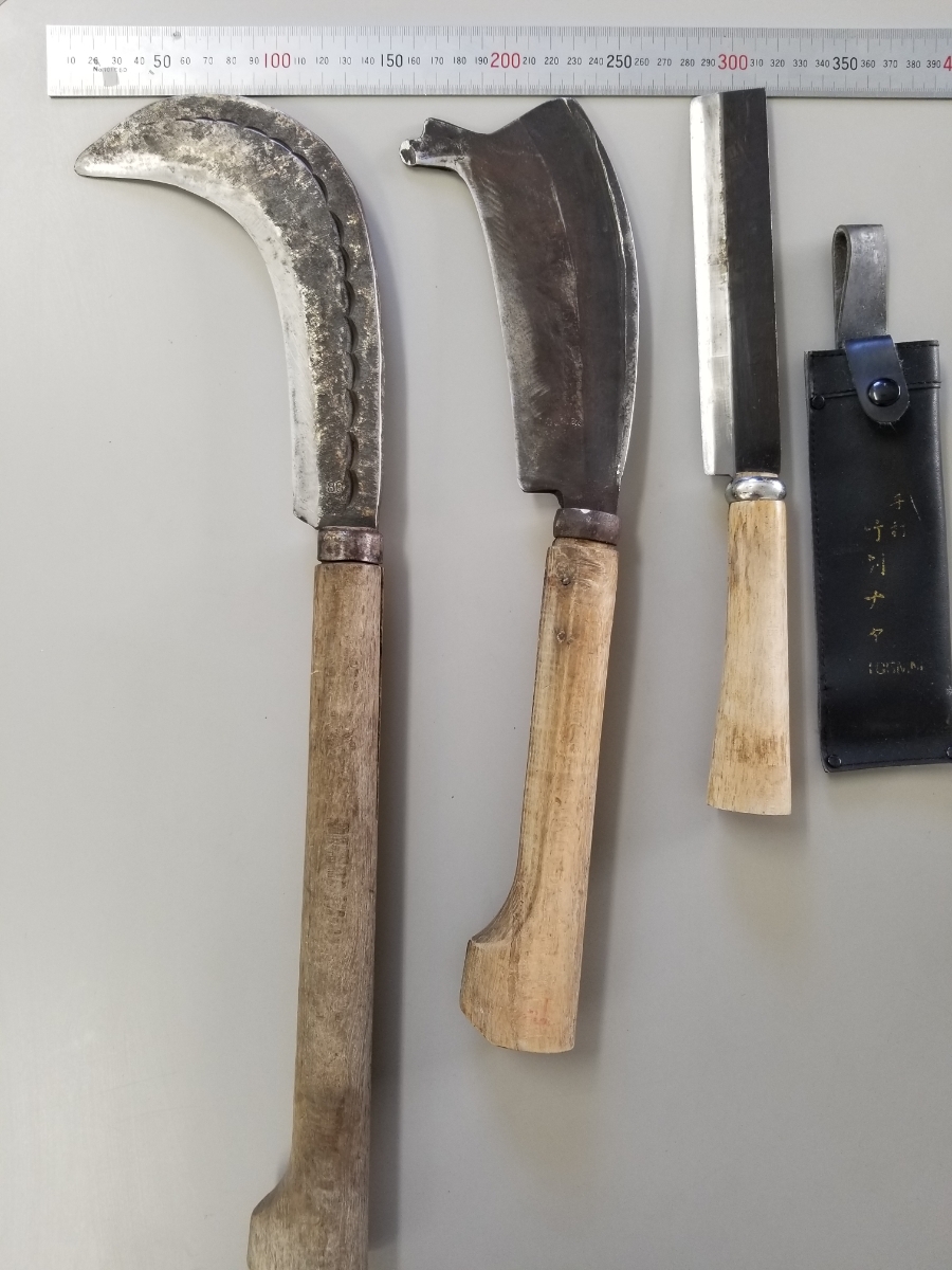 木鞘 鉈 三本 鉈 3本 サバイバルナイフ 薪割り 腰鉈 大工道具 鋼
