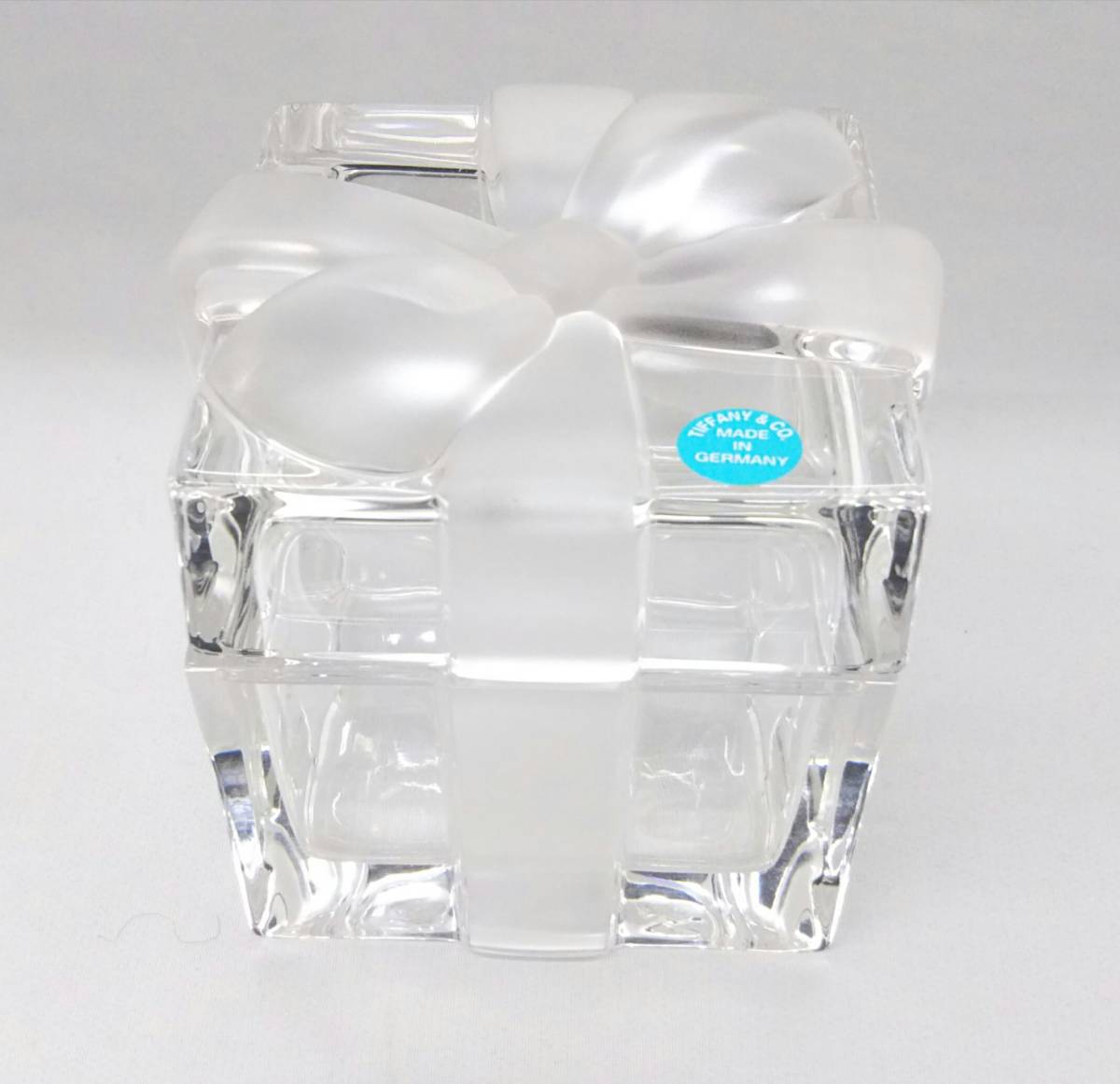 美品】ティファニー TIFFANY&Co. ブルーボックス クリスタル小物入れ