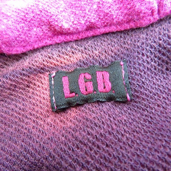 ☆LGB/ルグランブルー 製品染めジップパーカー/2 /060