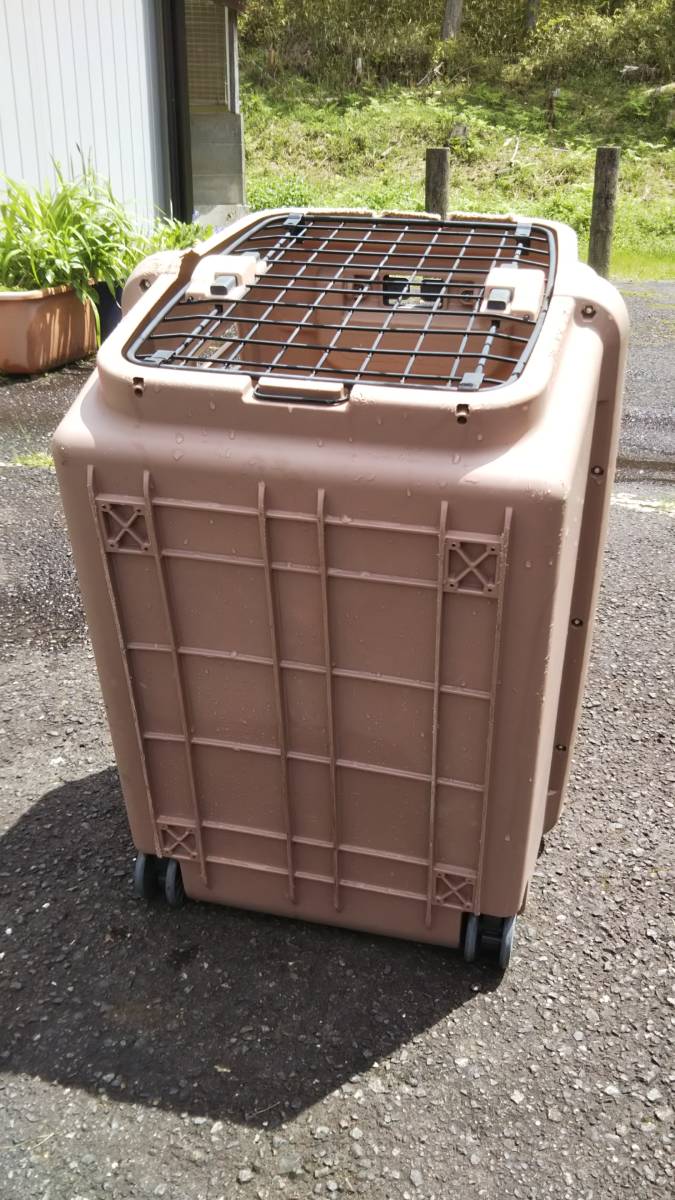 リッチェル キャンピングキャリー Lサイズ 中型犬 ダークブラウン _4