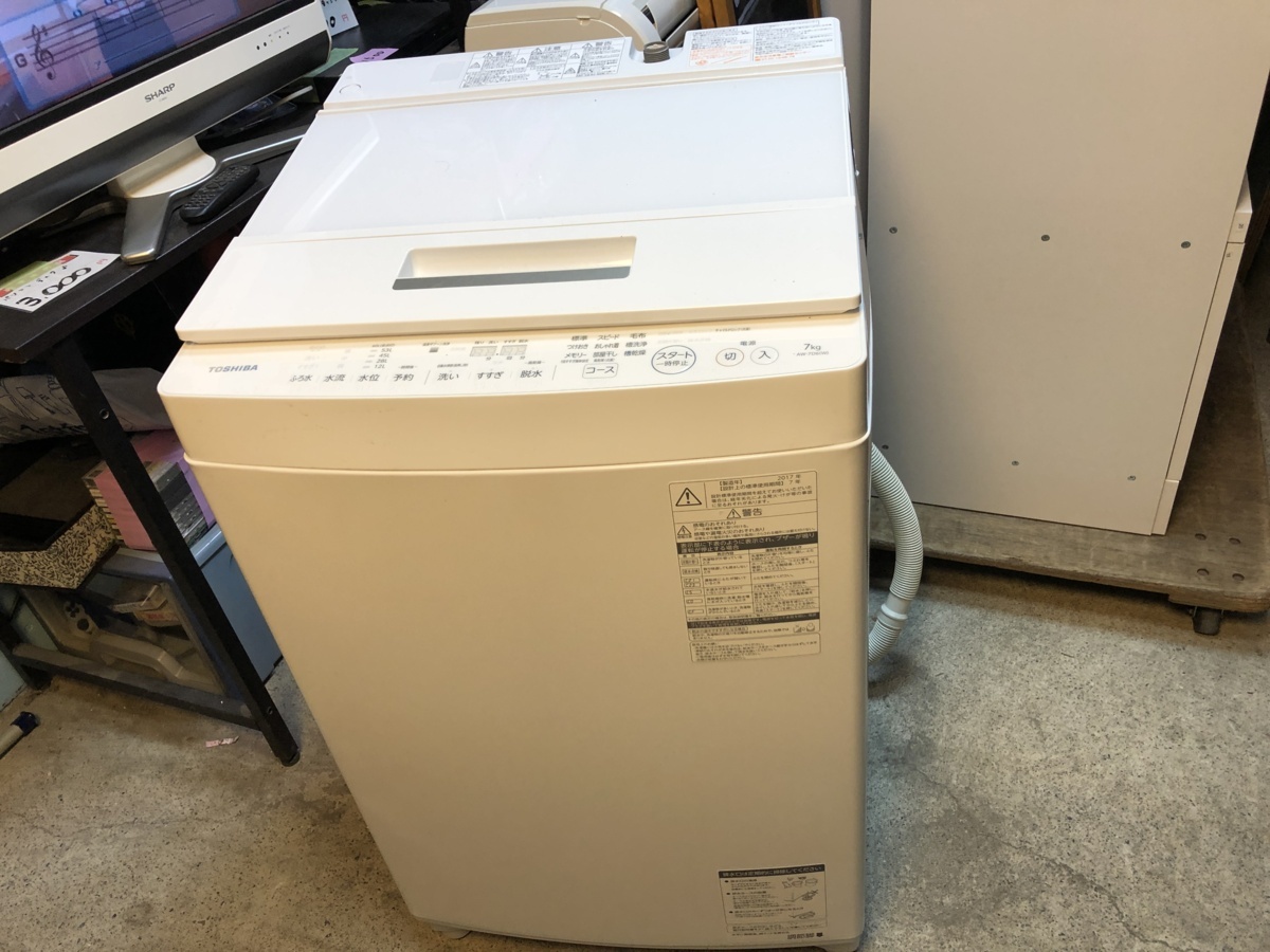 最安値，爆買い 一部エリア追加送料必要 洗濯機 東芝 AW-7D6 2017年製 7.0ｋｇ 浸透ザブーン洗浄(5kg以上)｜売買されたオークション情報、yahooの商品情報をアーカイブ公開 - オークファン 5kg以上