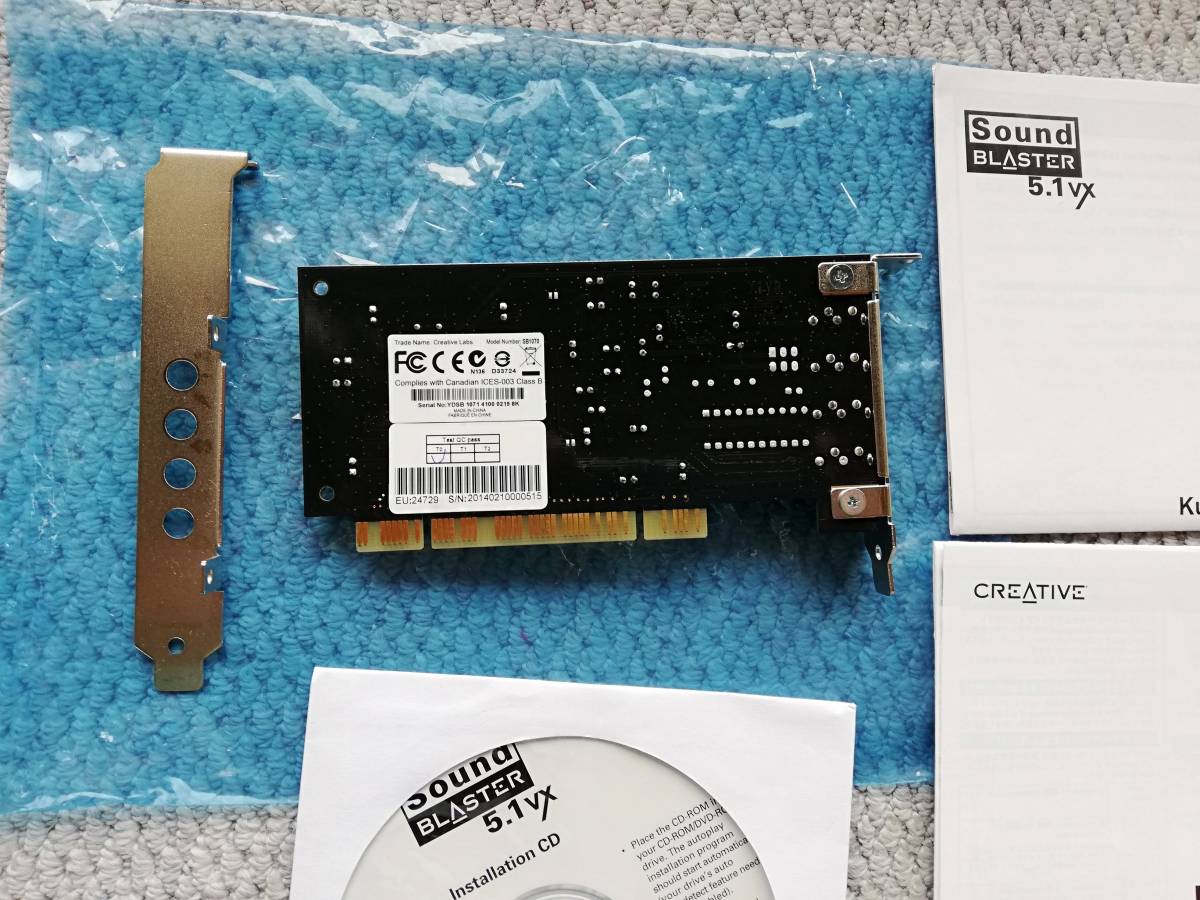 Sound Blaster 5.1vx CREATIVE ジャンク扱い_2