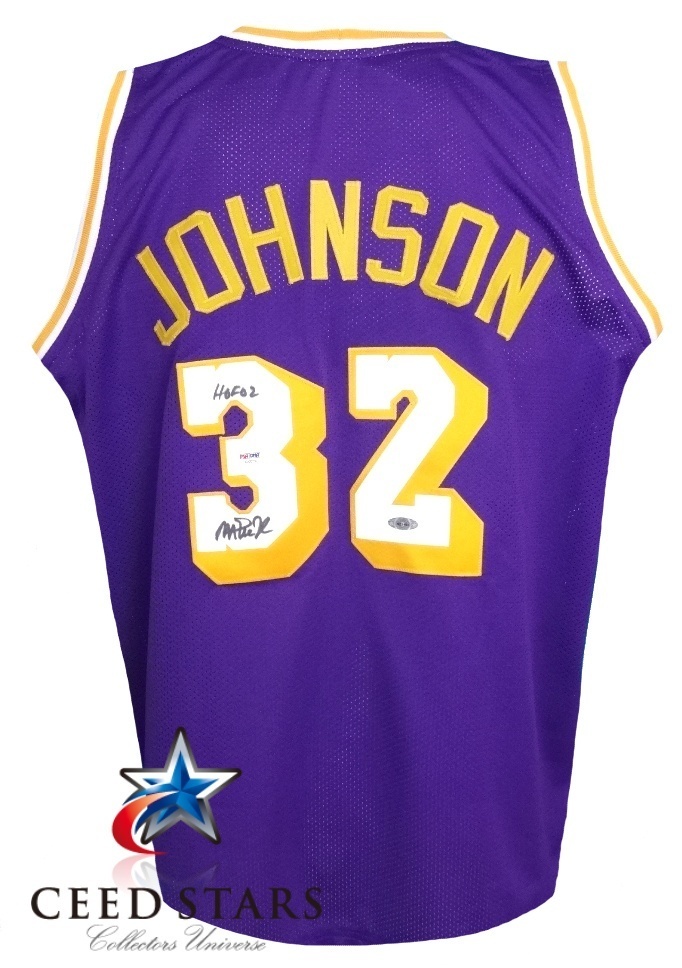 ☆NBA殿堂☆ マジック ・ ジョンソン 直筆 サイン + HOF 02 入り