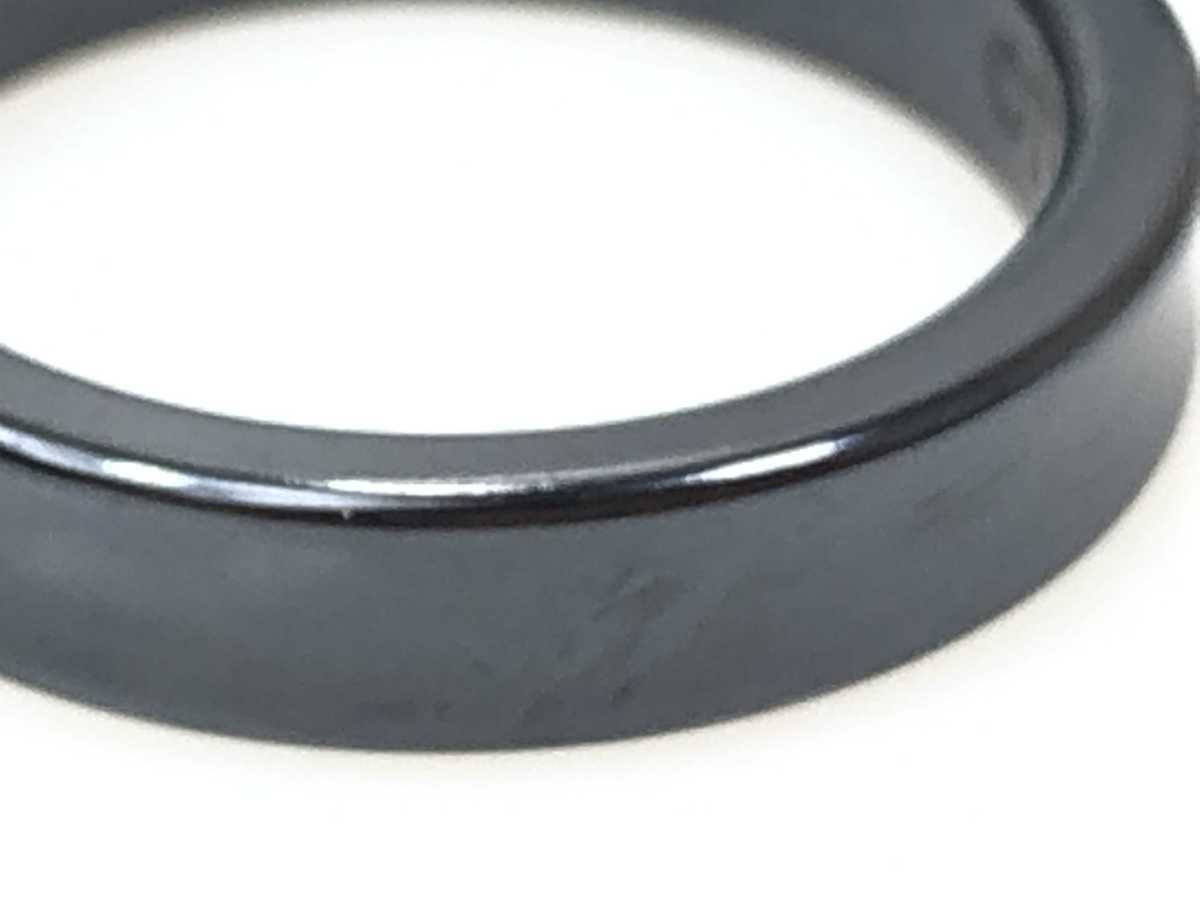 送料無料あり　美品　ティファニー　1837　ブラック　チタン　リング　指輪　サイズ12号　管理番号YAS-1064