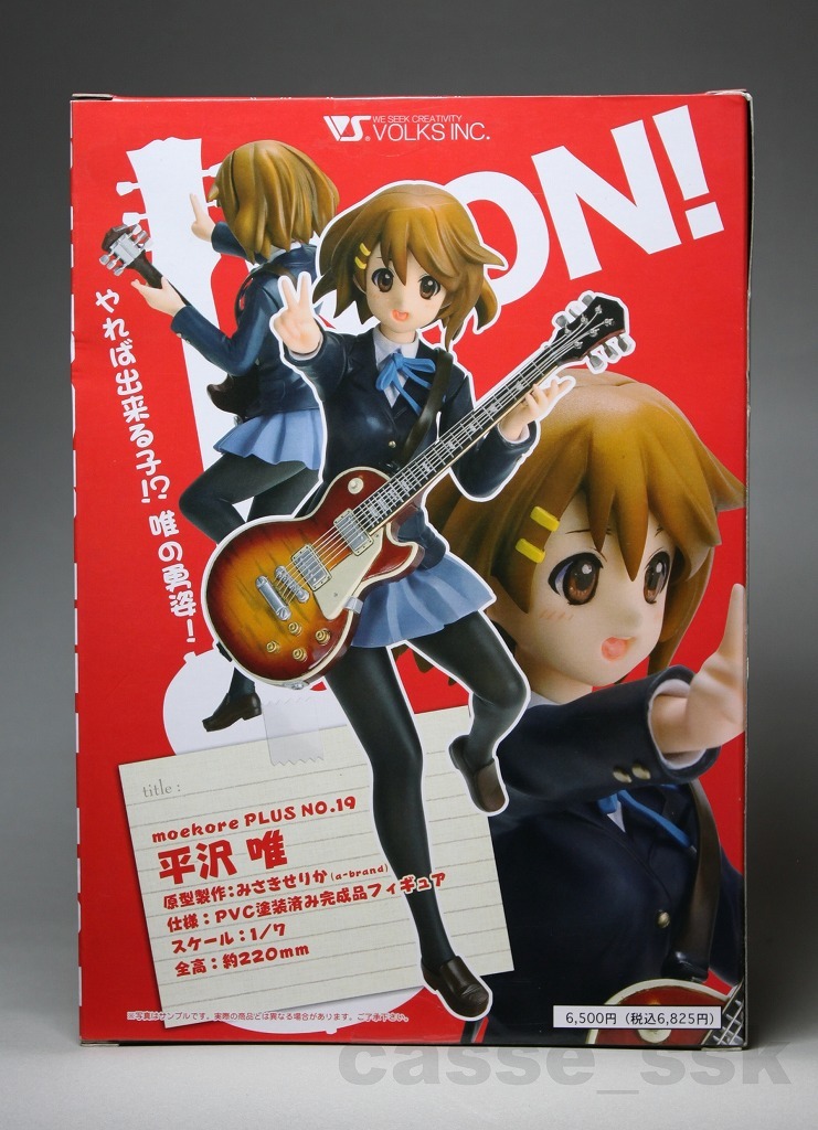 【未開封】けいおん！『平沢唯』モエコレPLUS 1/7 ボークス 未開封】けいおん！ モエコレPLUS No.19 平沢唯 1/7○ボークス VOLKS