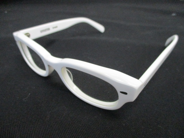 EFFECTOR Crunch 眼鏡 エフェクター クランチ 七枚丁番 メガネ 白ぶち 