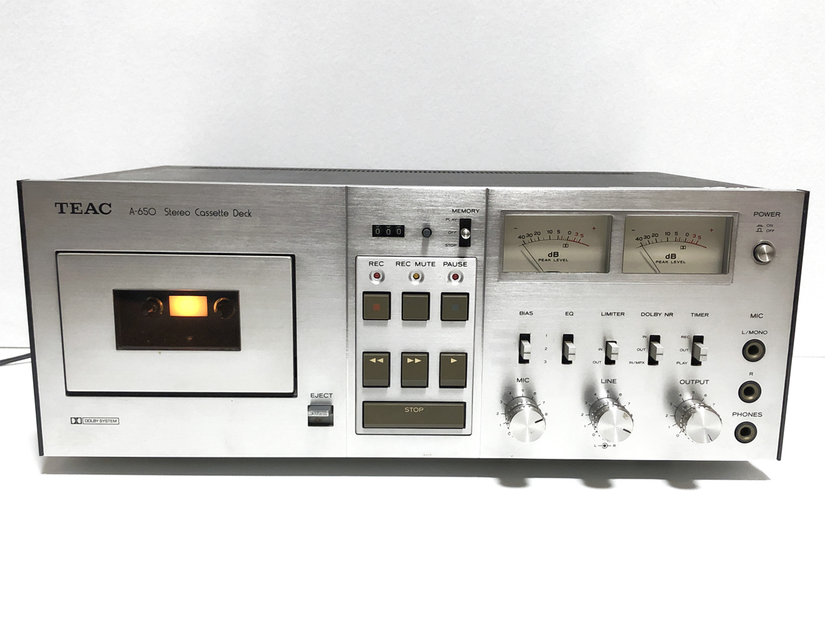 TEAC A-650 ステレオカセットデッキ TEAC ティアック A-650 ステレオカセットデッキ 【公式通販】