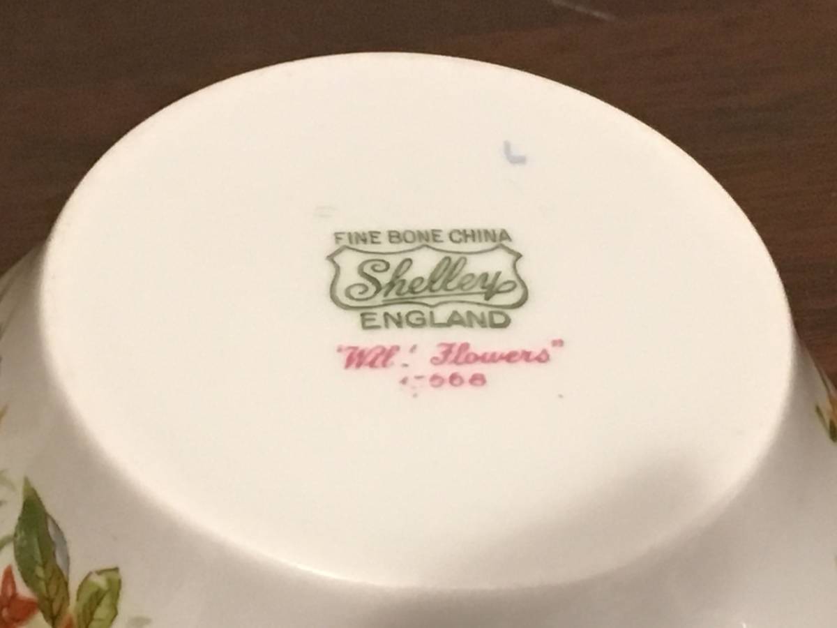 ☆シェリー Shelley シュガーボウル ワイルドフラワー パターン