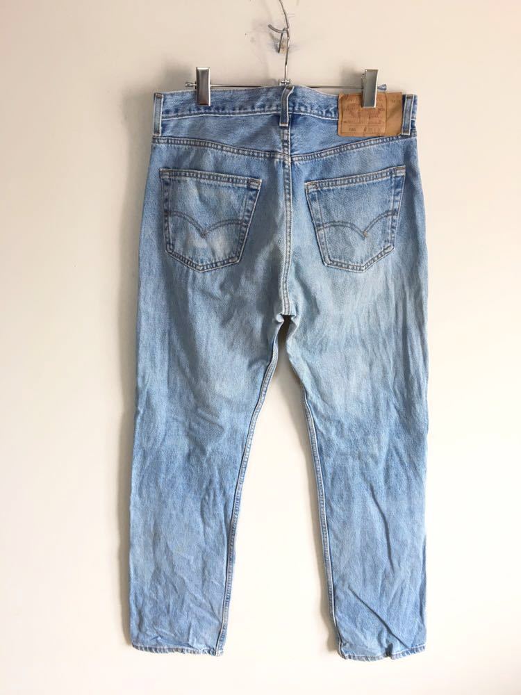 90s USA製 Levis 501 デニム パンツ W32ビンテージ ライトブルー