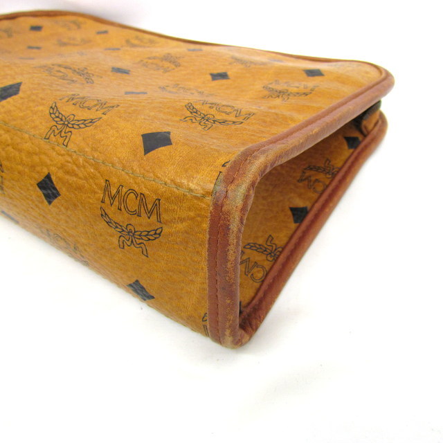 中古 MCM エムシーエム セカンドバッグ クラッチバッグ ロゴグラム キャメル ブラウン 総柄 レディース メンズ 鞄 RYB2761 セカンドバッグ クラッチバッグ エムシーエム MCM(エムシーエム) MCMクラッチバック MXZ8SVI17
