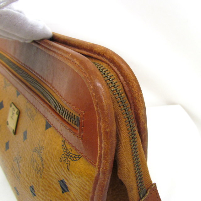中古 MCM エムシーエム セカンドバッグ クラッチバッグ ロゴグラム キャメル ブラウン 総柄 レディース メンズ 鞄 RYB2761 セカンドバッグ クラッチバッグ エムシーエム MCM(エムシーエム) MCMクラッチバック MXZ8SVI17
