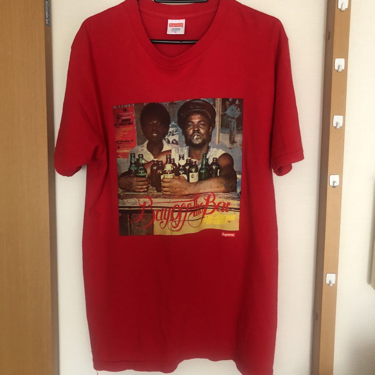 激レア★シュプリーム★supreme★黒人フォトTシャツ★ボックスロゴBOXLOGO TEE★Mサイズ★赤