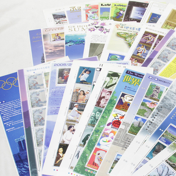 美品『未使用』切手シート 80円×10枚×30シート 額面：24，000円 記念切手