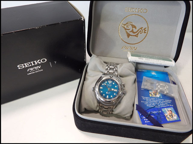 SEIKO KINETIC ピピン SBBW073 ダイバーズウォッチ スキューバ200