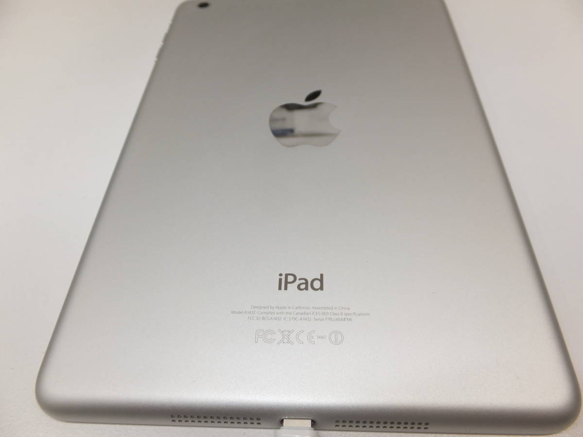 29967-180　 APPLE IPAD MINI - A1432 16GB　MD531J/A　シルバー　超美品　傷なし　未使用級　送料180円～同梱不可