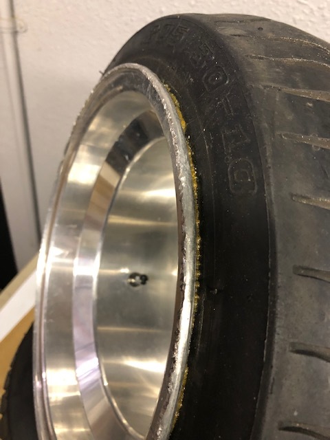 ジャイロキャノピーポン付け ホイール　タイヤ　セット　205/30/10　ジャンク品