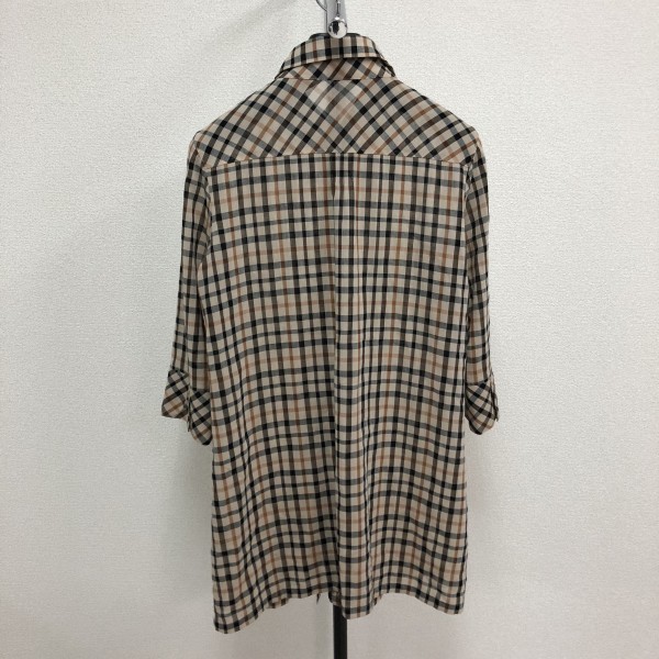 Daks ダックス タック入り シャツ ワンピース レディース40 ベージュチェック 95 トップス 売買されたオークション情報 Yahooの商品情報をアーカイブ公開 オークファン Aucfan Com