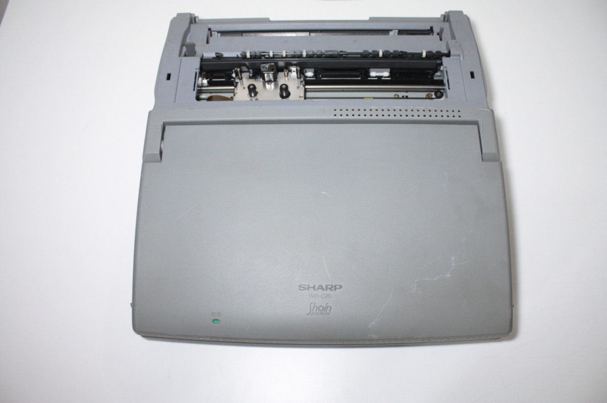 D225【中古】SHARP ワープロ 書院 WD-C20 簡易印字テストOK（感熱紙