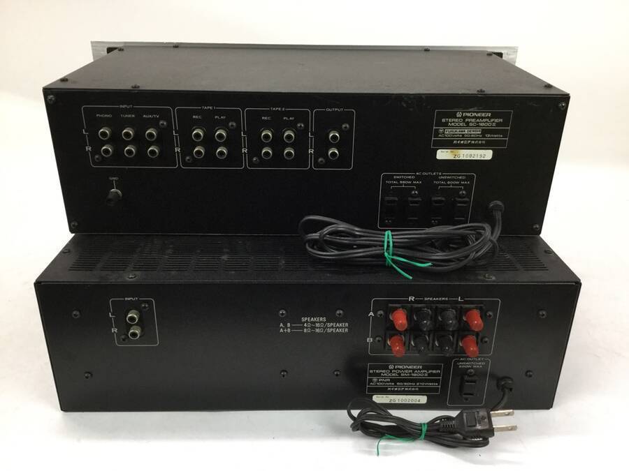 Pioneer SM-1800II ステレオパワーアンプ 本体 パイオニア パワーアンプ + PIONEER Pioneer SM-1800II Yahoo