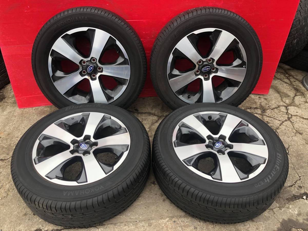 ☆ ホイール スバル 純正 17×7J +48 PCD100 5H ポリッシュ/ガンメタ 4 