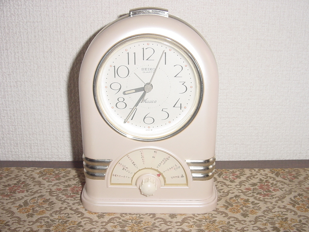 昭和レトロ SEIKO Musica懐メロの目覚まし時計 置き時計 アラーム