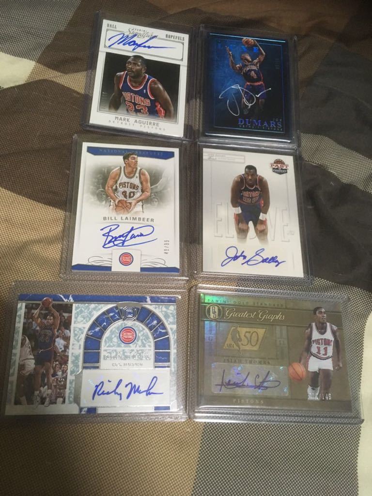 大得価，人気SALE Detroit Pistons autograph 6枚セット ①(その他)｜売買されたオークション情報、yahooの商品情報をアーカイブ公開 - オークファン その他