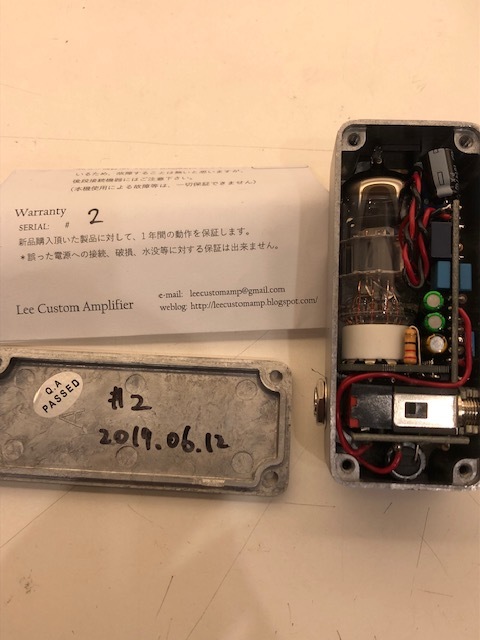 Lee Custom Amplifier 12AU7 Buffer 12AU7BB Tube ギター バッファ