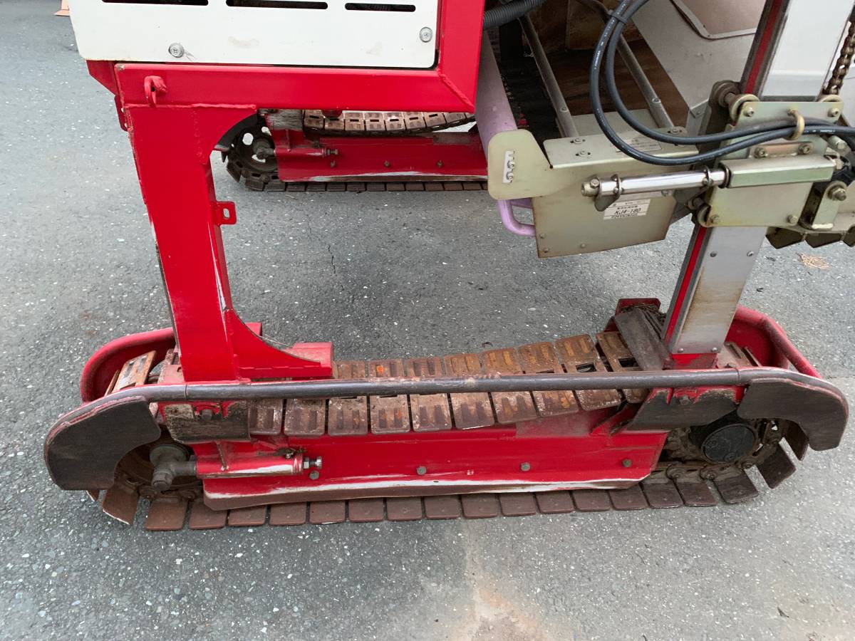 H-3984 カワサキ 乗用型 摘採機 KJ4-180 茶刈機 茶摘み ディーゼル 茶園管理機 引き取り限定 …