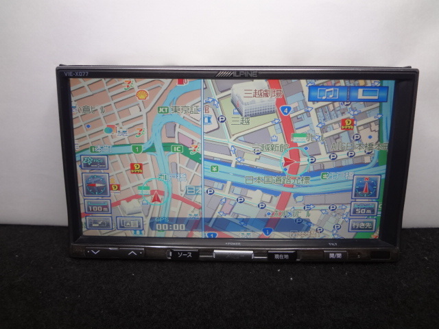 ◎アルパイン ALPINE （2009年地図） VIE-X077　DVDビデオ再生　CD3000曲録音 保証付_4