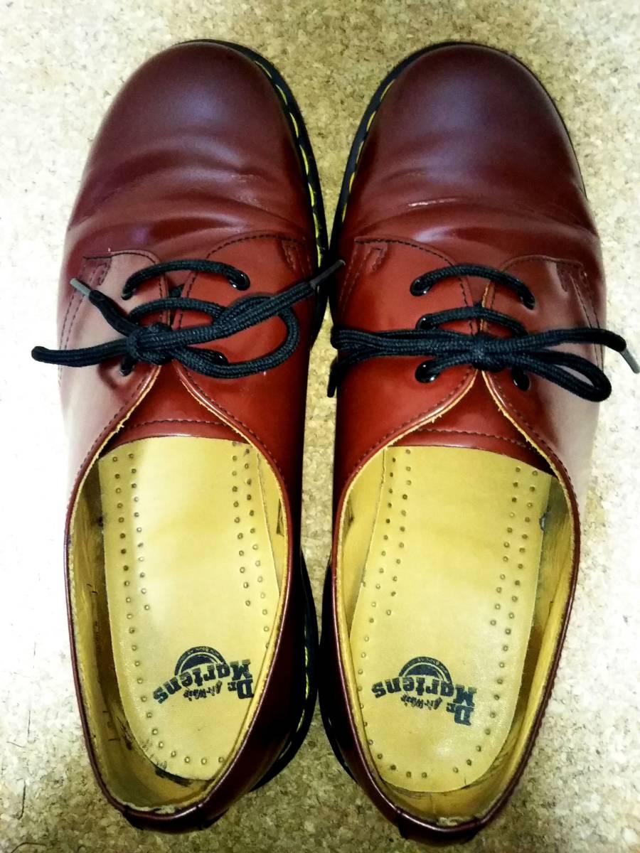 【Dr.MARTENS】ドクターマーチン 1461 3ホールシューズ UK9 (28cm ) 3EYE SHOE スムースレザー チェリーレッド 【良品】